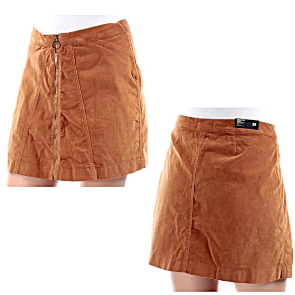 Bitton Zip Corduroy Skirt! NEW! - Picture 3 of 8